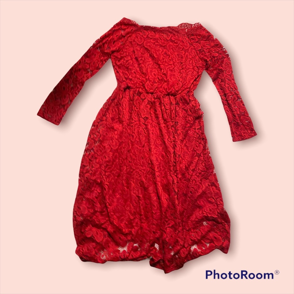 RED LACE DRESS